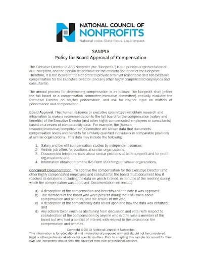 2020 Guidelines for a Nonprofit Reimbursement Policy .